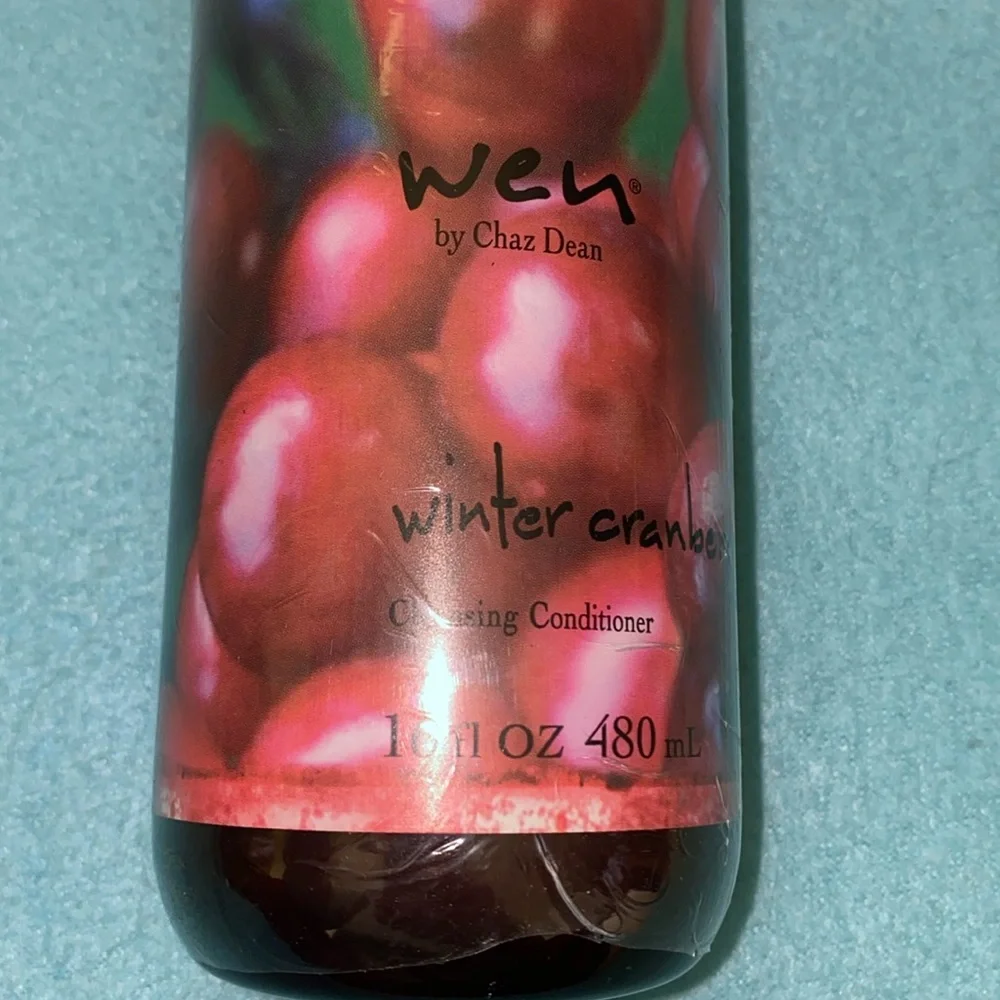 WEN by Chaz Dean Winter Cranberry Mint cleansing conditioner NEW size 16 oz.